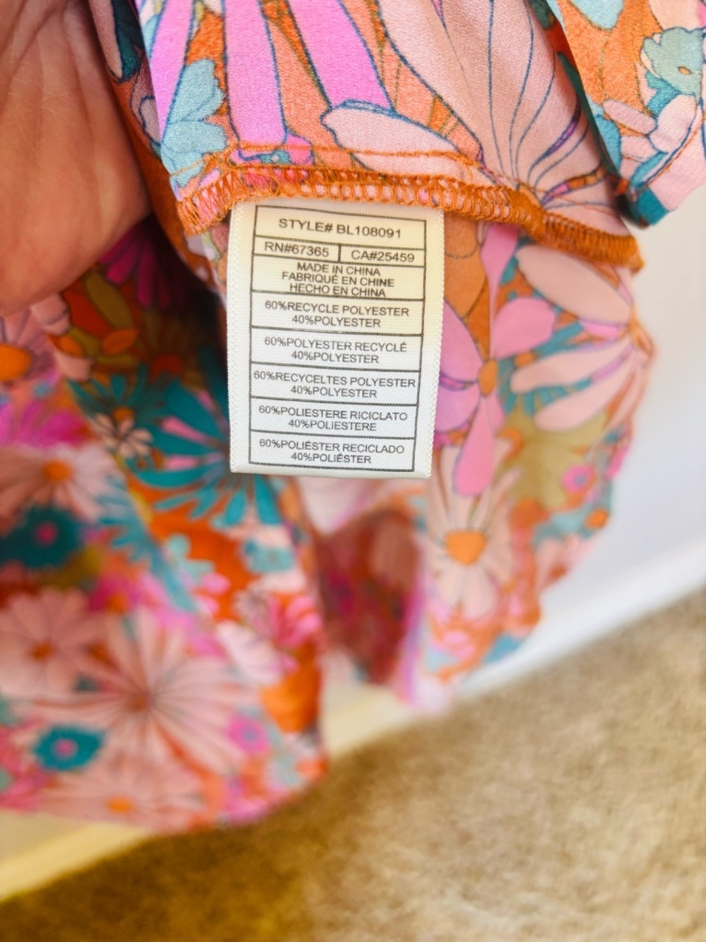 BB Dakota Floral Halter Maxi Dress in Coral Pink size S - Picture 6 of 11